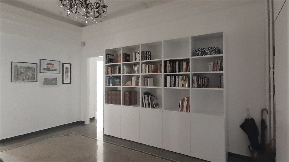 Libreria su misura ingresso 5 vani con ante